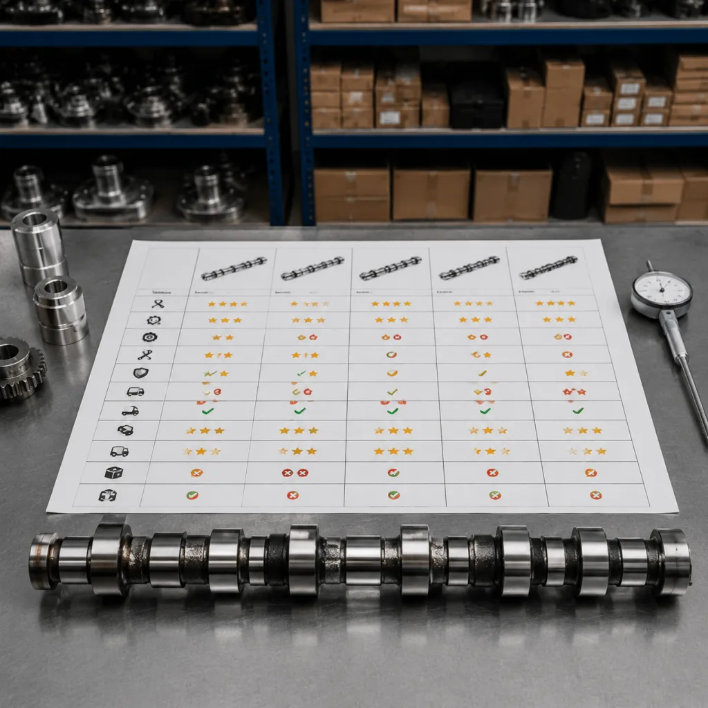 Supplier Comparison Matrix for Distributors and Repair Chains