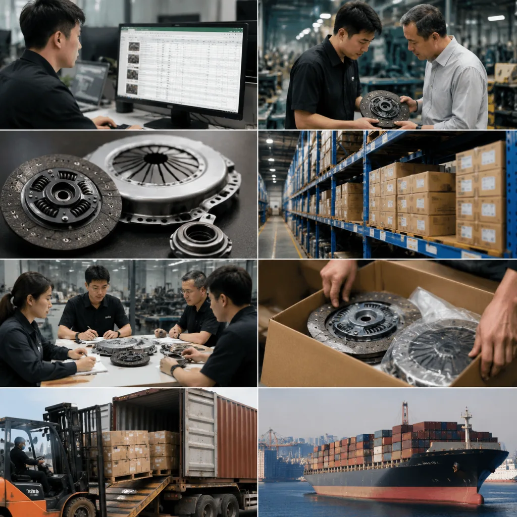 Procurement workflow: from SKU target list to first shipment