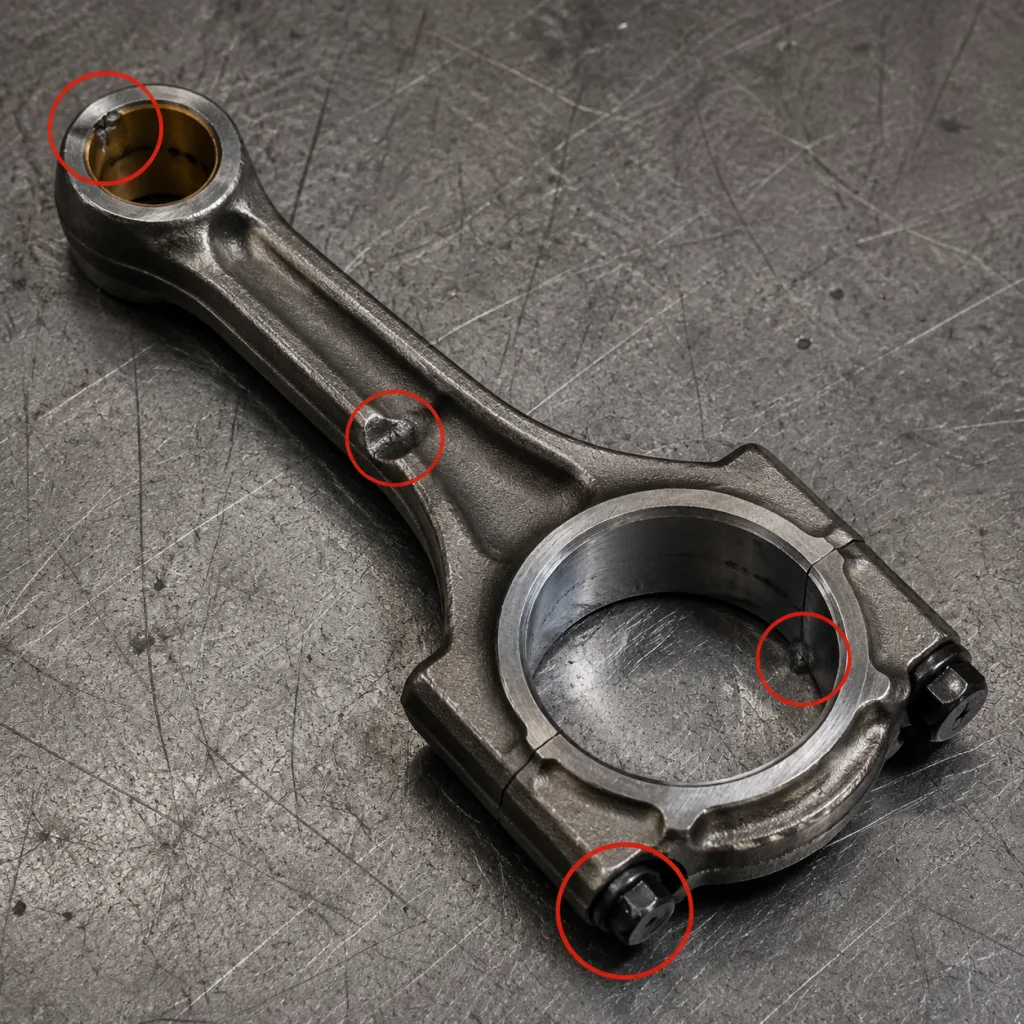 Where aftermarket rods usually fail