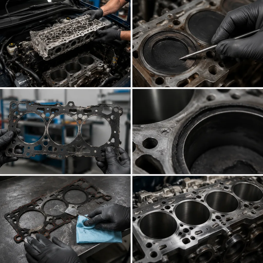 Inspection sequence that separates crack from gasket
