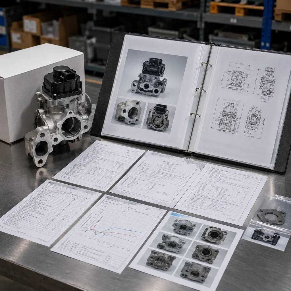 What an audit-ready EGR valve file should contain