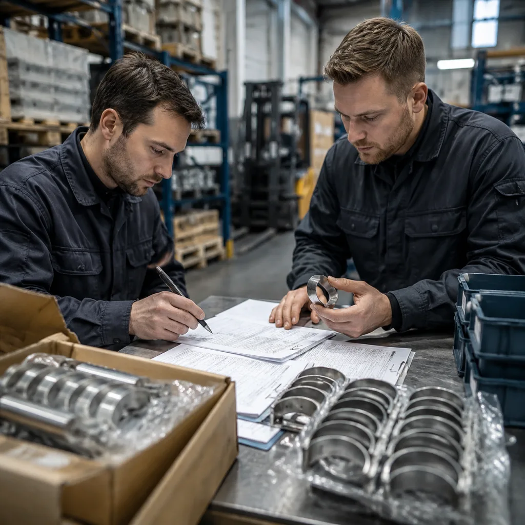 Pre-shipment checklist: records to approve before volume supply