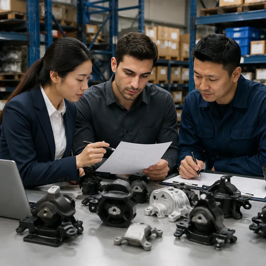 Commercial Q&A for importers comparing engine mount quotes