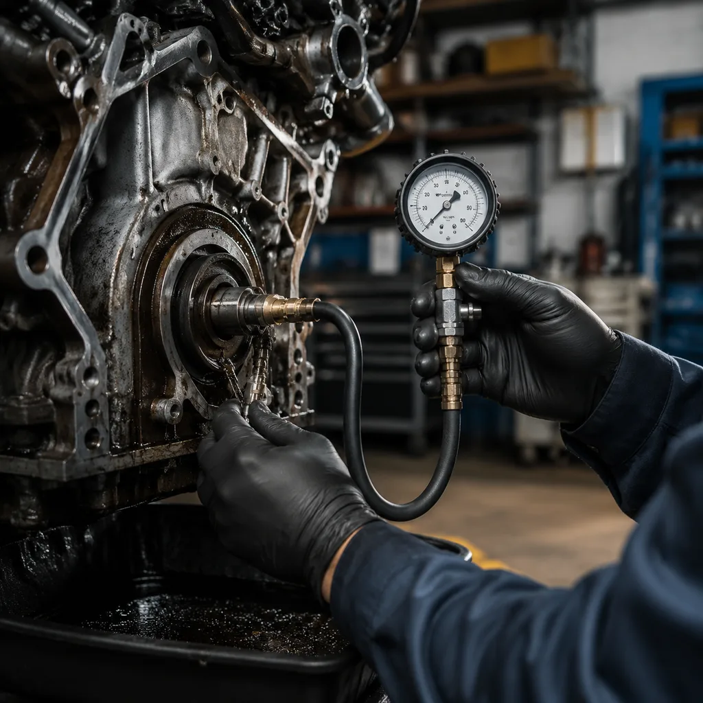 Workshop diagnostic sequence: prove the leak before removing the seal