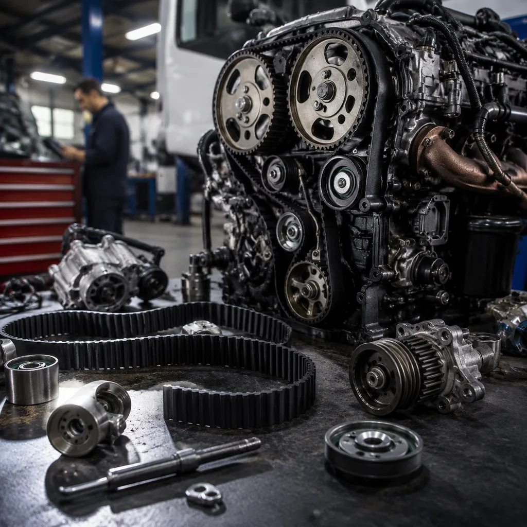 Read the belt drive like a failed system, not a failed strip of rubber