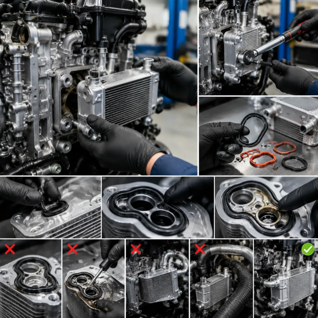Installation sequence: torque, seal handling, and common mistakes