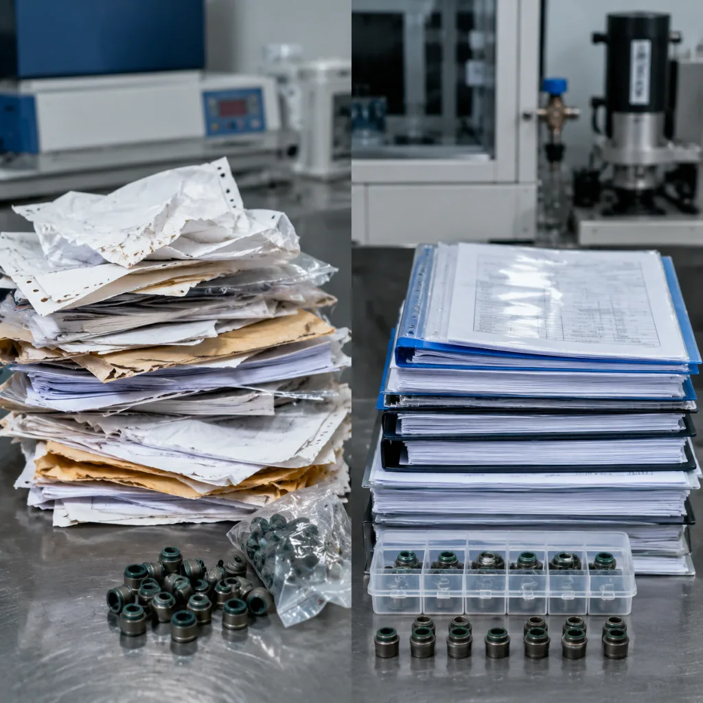 Evidence pack comparison: weak file versus audit-ready file