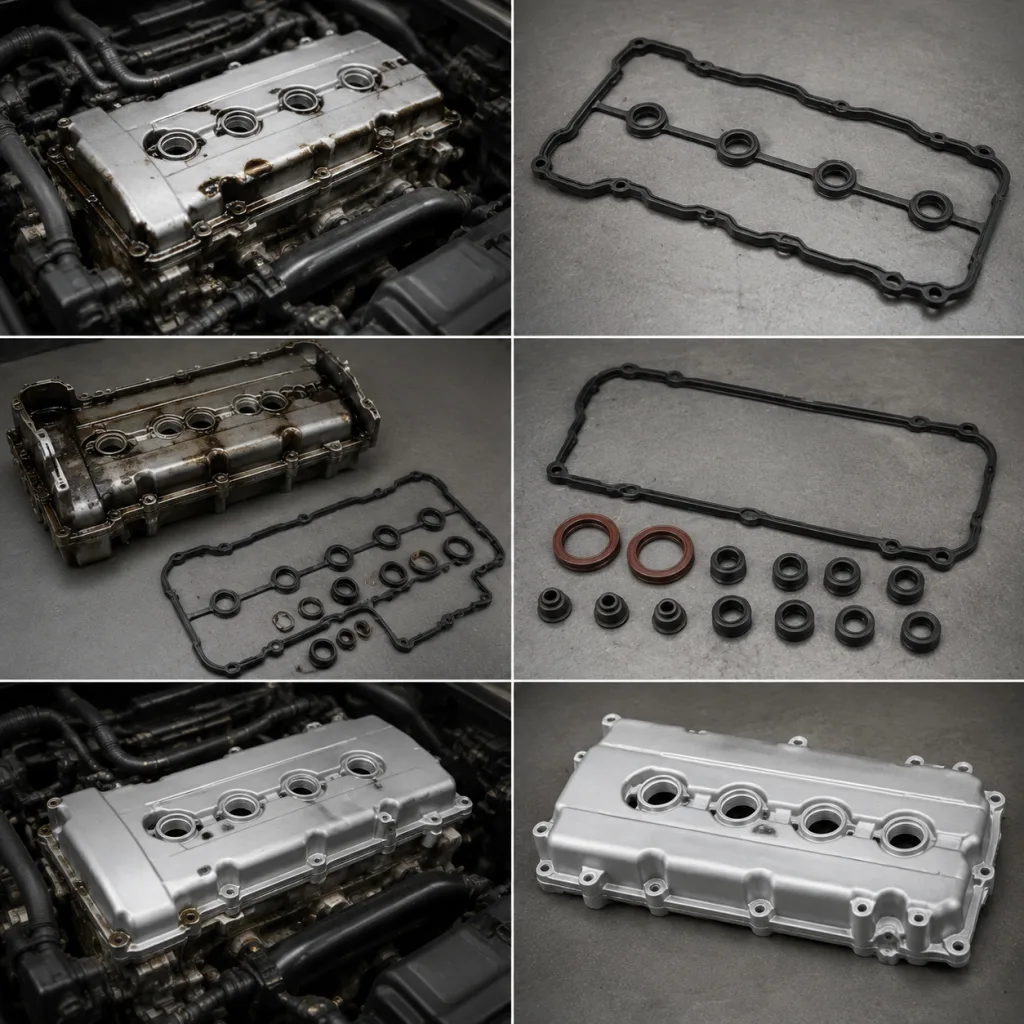 Decision point: gasket-only repair, seal set, or complete cover?
